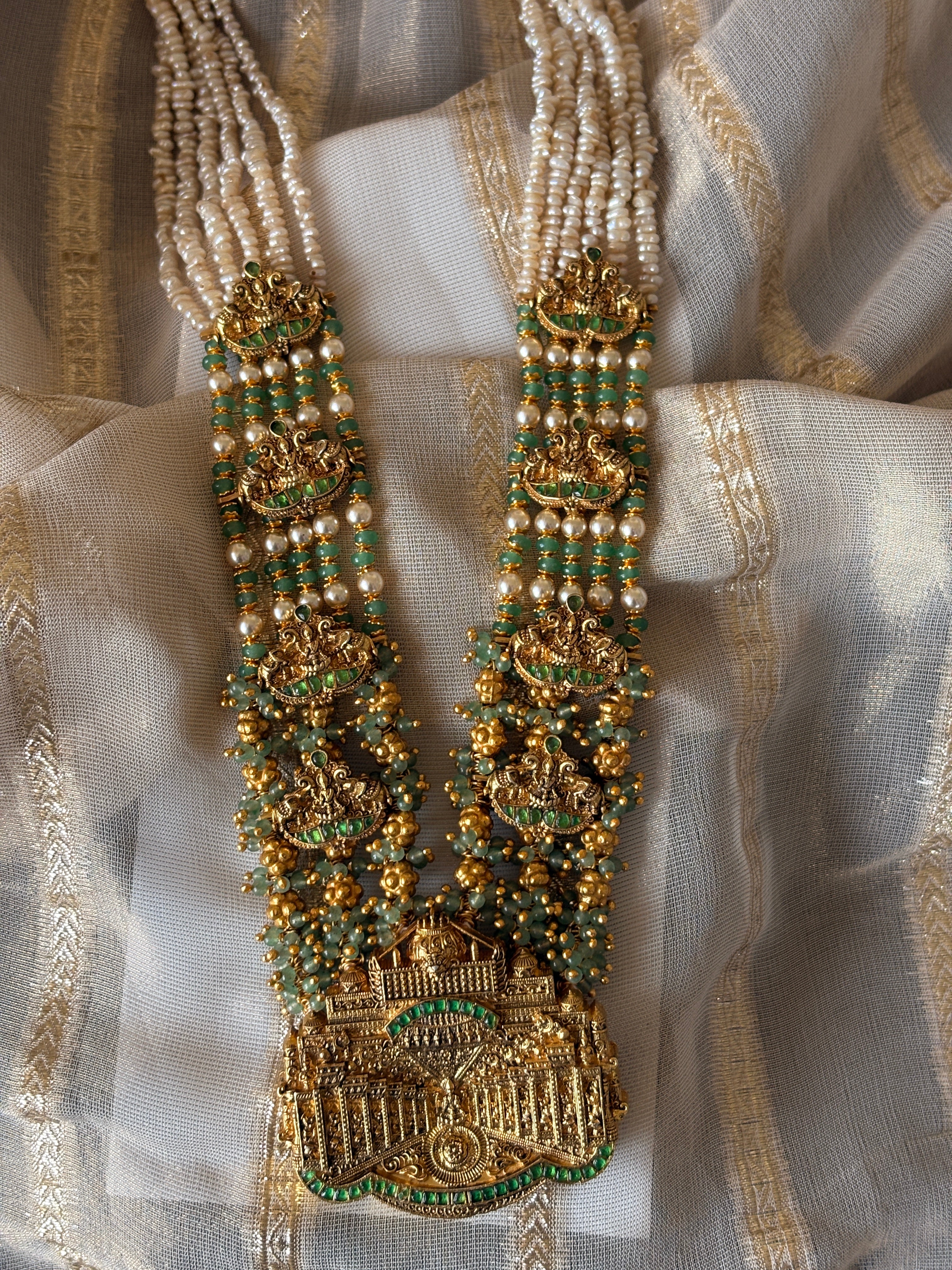 Green Temple Nagas Necklace